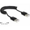 USB kábel USB dugó USB dugó 20-60cm spirál Delock