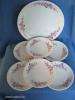 Alföldi porcelán cseresznyevirágos süteményes tányér készlet 6 személyes
