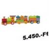 Eichhorn 18 színes darabból álló játék vonat