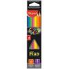 Színes ceruza készlet, háromszögletû, MAPED Color Peps Fluo , 6 különböz szín