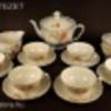 EPIAG antik német különleges porcelán teáskészlet