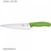 Konyhakés szeletelőkés szakácskés zöld Victorinox 6.8006.19L4B (1398856)