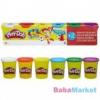 Hasbo Play-Doh Alapszínek gyurmakészlet, 4 2 tégelyes