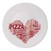 4-Home I love pizza tányér 33 cm, piros