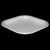 Műanyag szögletes lapos tányér (20 cm) 50db cs 1000db krt