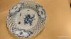 Antik meisseni áttört tányér kobaltkék kardos 21,5 cm