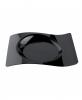 Műanyag fekete FORMA tányér 28x23cm 6db cs 12cs karton