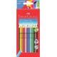 12 darabos Faber Castell Colour Grip háromszög alakú színes ceruza készlet - Színes ceruzák
