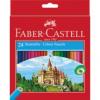 Színes ceruza készlet 24 darabos Faber Castell Classic Várminta