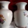 2 db hollóházi porcelán váza