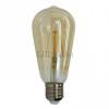 4W Edison dekor LED izzó (E27, filament, meleg fehér (2200K))