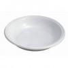 Műanyag tányér, mély, mikrózható, 21 cm átmérő, fehér