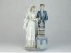 Nagyméretű Lladro porcelán esküvői pár 33 cm