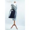 Zara stílusú bőr olasz táska oldaltáska sötétkék 1 Ft-ról