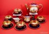 Zsolnay teáskészlet 6 személyes antik darab