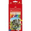 Faber Castell Jumbo vastag színes ceruza készlet - 10 darabos hegyezővel
